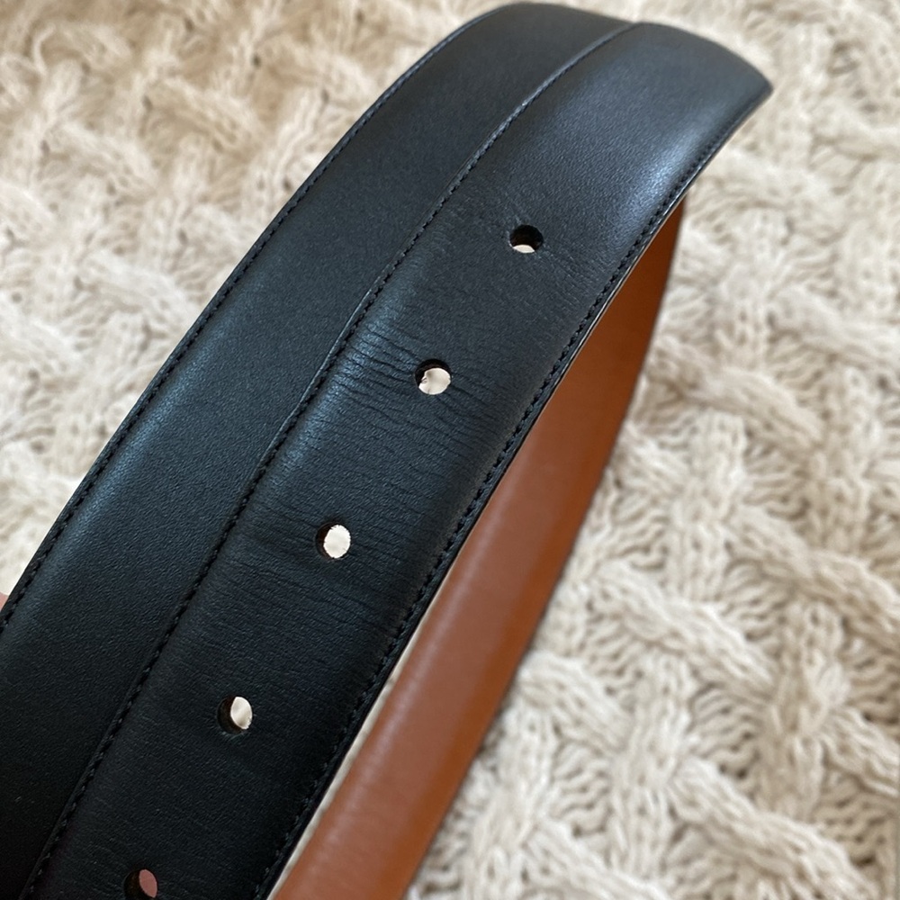 Coach Men Sz38 Leather Belt with Brass Buckle - Picture 8 of 11